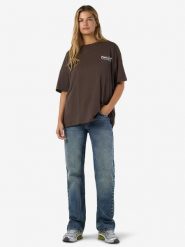 Noisy may Koszulka w kolorze brązowym rozmiar: S. Brązowe bluzki Noisy may, s, bez wzorów, z bawełny, bez kołnierzyka, bez ramiączek. Za 66.00 zł.