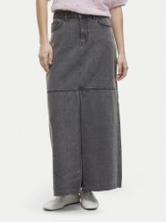 Vila Spódnica jeansowa Kiki 14104371 Szary Regular Fit. Szare spódnice Vila, bez wzorów, z jeansu. Za 119.99 zł.