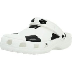 Sandały CROCS CLASSIC SOCCER BALL Biały. Białe sandały Crocs, bez wzorów, z materiału, bez obcasa, bez zapięcia. Za 139.99 zł.