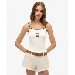 Damski tank top Superdry Athletic Essential. Białe bielizna sportowa Superdry, bez wzorów. Za 107.55 zł.