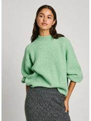 Pepe Jeans Sweter w kolorze jasnozielonym rozmiar: S. Zielone swetry Pepe Jeans, s, bez wzorów, z jeansu, bez ramiączek. Za 175.26 zł.