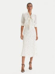 Luisa Spagnoli Sukienka koszulowa Pinasca 542839 Écru Regular Fit. Sukienki LUISA SPAGNOLI, bez wzorów, z wiskozy, bez kołnierzyka, bez ramiączek, koszulowe. Za 2,119.00 zł.