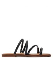 Aldo Klapki Stila 13734352 Czarny. Czarne klapki Aldo, bez wzorów, ze skóry, bez obcasa. Za 119.99 zł.