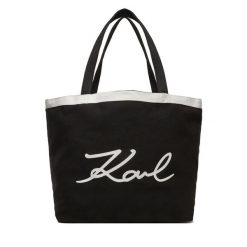 Torebka KARL LAGERFELD. Czarne torebki klasyczne KARL LAGERFELD, bez wzorów, bez dodatków. Za 219.99 zł.