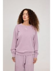 MAZINE Bluza "Natural Dye" w kolorze fiołkowym rozmiar: L. Różowe bluzy MAZINE, l, bez wzorów, z bawełny, bez kaptura. Za 154.07 zł.