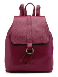 ORE10 Skórzany plecak "Bosar" w kolorze bordowym - 33 x 36 x 11 cm rozmiar: onesize. Czerwone plecaki ORE10, bez wzorów, z materiału. Za 404.99 zł.