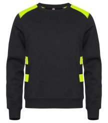 Clique Ambition Roundneck bluza unisex okrągły dekolt wysoka widoczność – Visib. Żółte bluzy sportowe CLIQUE, xl, bez wzorów, bez kaptura. Za 173.55 zł.