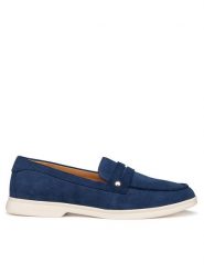 Geox Lordsy D Xand 3 D650ZB 00022 C4005 Niebieski. Niebieskie lordsy Geox, bez wzorów, ze skóry, bez obcasa, bez zapięcia. Za 509.99 zł.