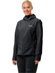 Jack Wolfskin Kurtka softshellowa "Bornberg" w kolorze czarnym rozmiar: XL. Czarne kurtki sportowe Jack Wolfskin, xl, bez wzorów, bez kaptura, outdoorowe. Za 310.38 zł.