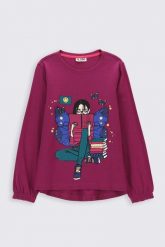 T-shirt z długim rękawem. T-shirty MOKIDA, bez wzorów, bez kołnierzyka, bez ramiączek. W wyprzedaży za 9.90 zł.