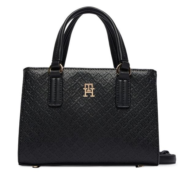Torebka Tommy Hilfiger. Czarne torebki klasyczne TOMMY HILFIGER, bez wzorów, bez dodatków. Za 378.99 zł.