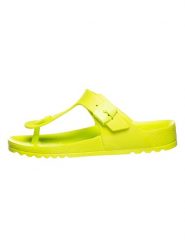 Scholl Japonki "Bahia" w kolorze limonkowym rozmiar: 39. Zielone klapki Scholl, bez wzorów, z otwartym noskiem, bez obcasa. Za 63.11 zł.