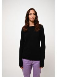 AUTHENTIC CASHMERE Kaszmirowy sweter "Criou" w kolorze czarnym rozmiar: S. Czarne swetry AUTHENTIC CASHMERE, s, bez wzorów, z kaszmiru, bez ramiączek. Za 259.13 zł.