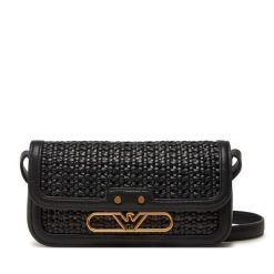 Torebka Emporio Armani. Czarne listonoszki Emporio Armani, bez wzorów, bez dodatków. Za 679.99 zł.