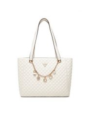 Guess Torebka Everlee HWEG86 79250 Écru. Torebki klasyczne Guess, z aplikacjami, ze skóry, bez dodatków. Za 679.99 zł.