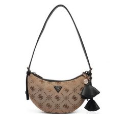 Torebka Guess. Brązowe torebki klasyczne Guess, z aplikacjami, bez dodatków. Za 494.99 zł.