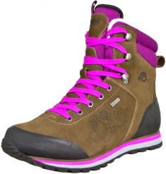 Damskie buty trekkingowe i turystyczne wyściełane wełną. Fioletowe trekkingi GUGGEN MOUNTAIN, z gumy, trekkingowe. Za 755.99 zł.