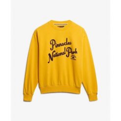 Bluza damska Superdry Lo-fi Outdoor. Żółte bluzy Superdry, bez wzorów, bez kaptura. Za 327.70 zł.