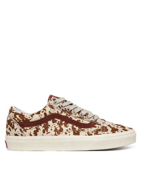 Vans Tenisówki Old Skool VN000D6WFSB1 Brązowy. Brązowe trampki Vans, bez wzorów, ze skóry, bez zapięcia. Za 344.99 zł.