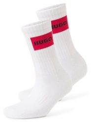 HUGO Skarpety w 2-paku Kobiety biały|czerwony, 39-42. Białe skarpety Hugo, bez wzorów. Za 69.95 zł.
