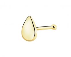 Pojedynczy złoty kolczyk do nosa - łezka. Żółte kolczyki Apart, złote. Za 259.00 zł.