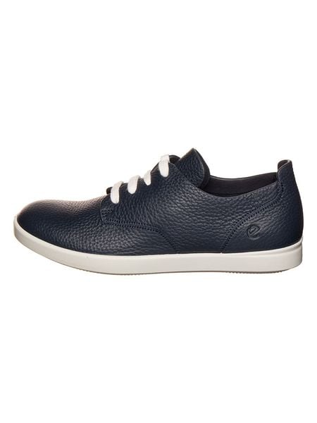 Ecco Skórzane sneakersy "Leisure" w kolorze granatowym rozmiar: 37. Niebieskie trampki ecco, bez wzorów, bez zapięcia. Za 179.95 zł.