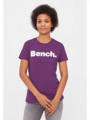 Bench Koszulka "Leora" w kolorze fioletowym rozmiar: 42. Różowe bluzki Bench, bez wzorów, z bawełny, bez kołnierzyka, bez ramiączek. Za 70.24 zł.