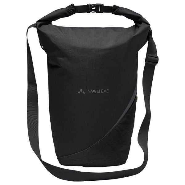Torba na rower VAUDE Road Master. Czarne torby na ramię Vaude, bez wzorów, z materiału, na ramię, duże, bez dodatków. Za 424.80 zł.