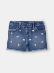 OshKosh Szorty dżinsowe w kolorze niebieskim rozmiar: 110. Niebieskie szorty OshKosh, z aplikacjami. Za 74.28 zł.