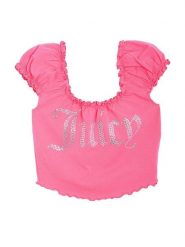 Juicy Couture Top w kolorze różowym rozmiar: S. Różowe topy Juicy Couture, s, bez wzorów, bez kołnierzyka, bez ramiączek. Za 86.99 zł.