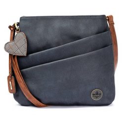 RIEKER H1005-14 blue, torebka, listonoszka damska. Niebieskie torebki klasyczne Rieker, bez wzorów, ze skóry ekologicznej, bez dodatków. Za 174.93 zł.