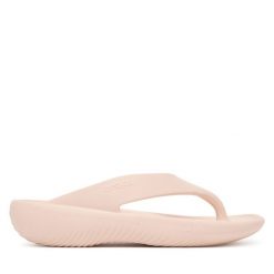 Japonki Crocs. Brązowe klapki Crocs, bez wzorów, bez obcasa. Za 179.99 zł.