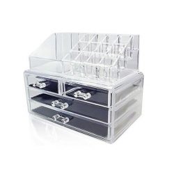 UNIQ Organizer do makijażu z 4 szufladami i 13 przegródkami Kuferki do makijażu 1 ct Organizer na kosmetyki z 4 szufladkami i 13 przegródkami. Zestawy Uniq. Za 136.84 zł.