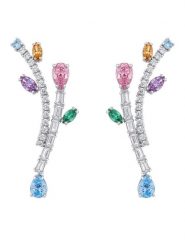 Swarovski Kolczyki 5737426 Srebrny. Szare kolczyki SWAROVSKI, metalowe. Za 979.99 zł.