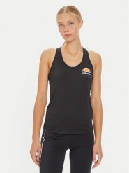 Ellesse Top Curasci SRG09912 Czarny Regular Fit. Czarne topy Ellesse, bez wzorów, z syntetyku, bez kołnierzyka, bez ramiączek. Za 69.99 zł.