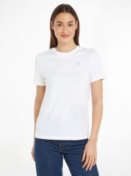 CALVIN KLEIN JEANS Koszulka w kolorze białym rozmiar: S. Białe bluzki Calvin Klein Jeans, s, bez wzorów, z bawełny, bez kołnierzyka, bez ramiączek. Za 132.67 zł.