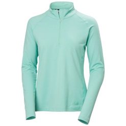 Damska bluza dresowa 1/2 z zamkiem błyskawicznym Helly Hansen Tyri. Niebieskie bluzy Helly Hansen, bez wzorów, z dresówki, bez kaptura. Za 362.50 zł.