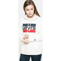 Levi's - Bluza. Białe bluzy Levi's®, l, bez wzorów, z bawełny, z kapturem. W wyprzedaży za 179.90 zł.
