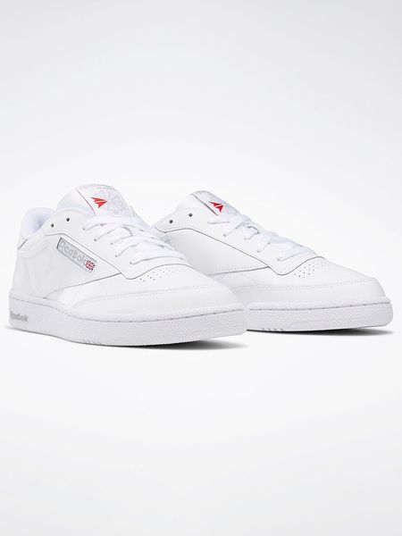 Reebok Skórzane sneakersy "Club C 85" w kolorze białym rozmiar: 39. Białe trampki Reebok, bez wzorów, bez zapięcia. Za 331.75 zł.