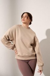 Bluza do jogi Moonholi Just Perfect oversize z bawełnianej dzianiny. Brązowe bluzy MOONHOLI, na lato, s, bez wzorów, z bawełny, bez kaptura. Za 359.00 zł.