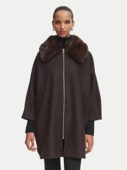 Rinascimento Płaszcz przejściowy CFC0130344003 Brązowy ciemny Oversize. Brązowe płaszcze Rinascimento, xl, bez wzorów, z syntetyku, bez kaptura. Za 1,149.00 zł.