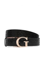 Guess Pasek Damski BW9503 P6430 Czarny. Czarne paski Guess, z aplikacjami, ze skóry. Za 234.99 zł.
