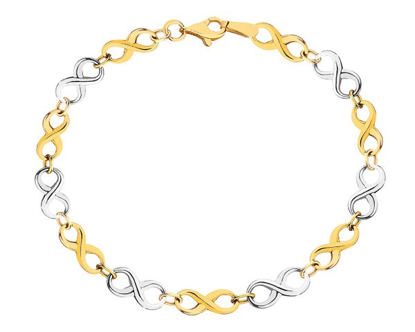 Złota bransoletka - nieskończoności. Żółte bransoletki Apart, złote. Za 2,169.00 zł.