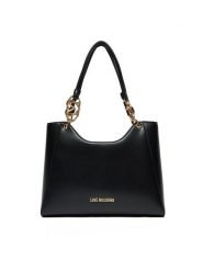 LOVE MOSCHINO Torebka JC4050PP1MLF0000 Czarny. Czarne shopper Love Moschino, bez wzorów, ze skóry, bez dodatków. Za 609.99 zł.