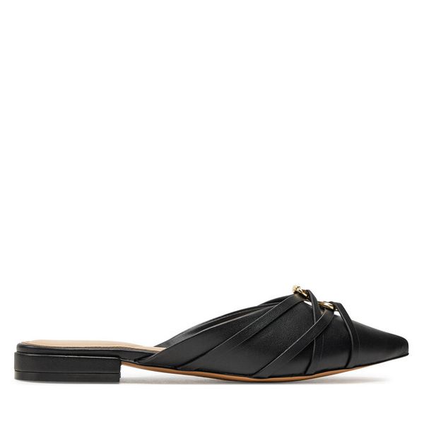 Klapki Aldo. Czarne klapki Aldo, bez wzorów, bez obcasa. Za 329.99 zł.