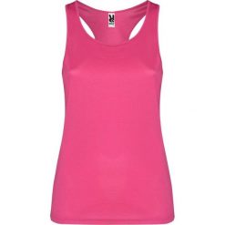 Damska Kamizelka Sportowa Shura Top. Czerwone koszulki sportowe ROLY, bez wzorów, bez ramiączek. Za 45.99 zł.