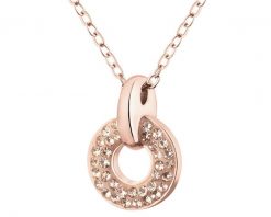 Naszyjnik ze stali szlachetnej z kryształami - koło. Naszyjniki Artelioni, ze stali. Za 129.00 zł.