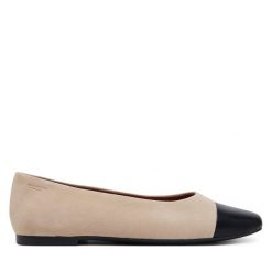 Baleriny Vagabond Shoemakers. Brązowe baleriny Vagabond Shoemakers, bez wzorów, bez obcasa. Za 359.99 zł.