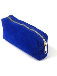 Marlon Skórzana kosmetyczka w kolorze niebieskim - 18 x 8 x 4 cm rozmiar: onesize. Niebieskie kufry i kosmetyczki Marlon, bez wzorów, z materiału, bez dodatków. Za 118.56 zł.