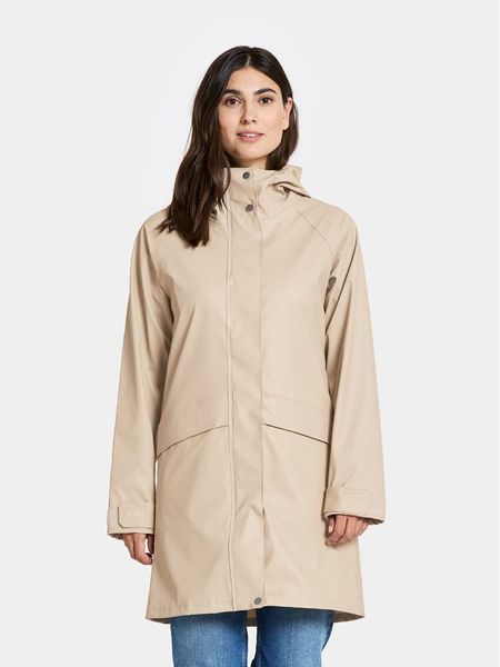 Didriksons Parka "Elly" w kolorze beżowym rozmiar: 44. Brązowe parki Didriksons, s, bez kaptura. Za 189.95 zł.